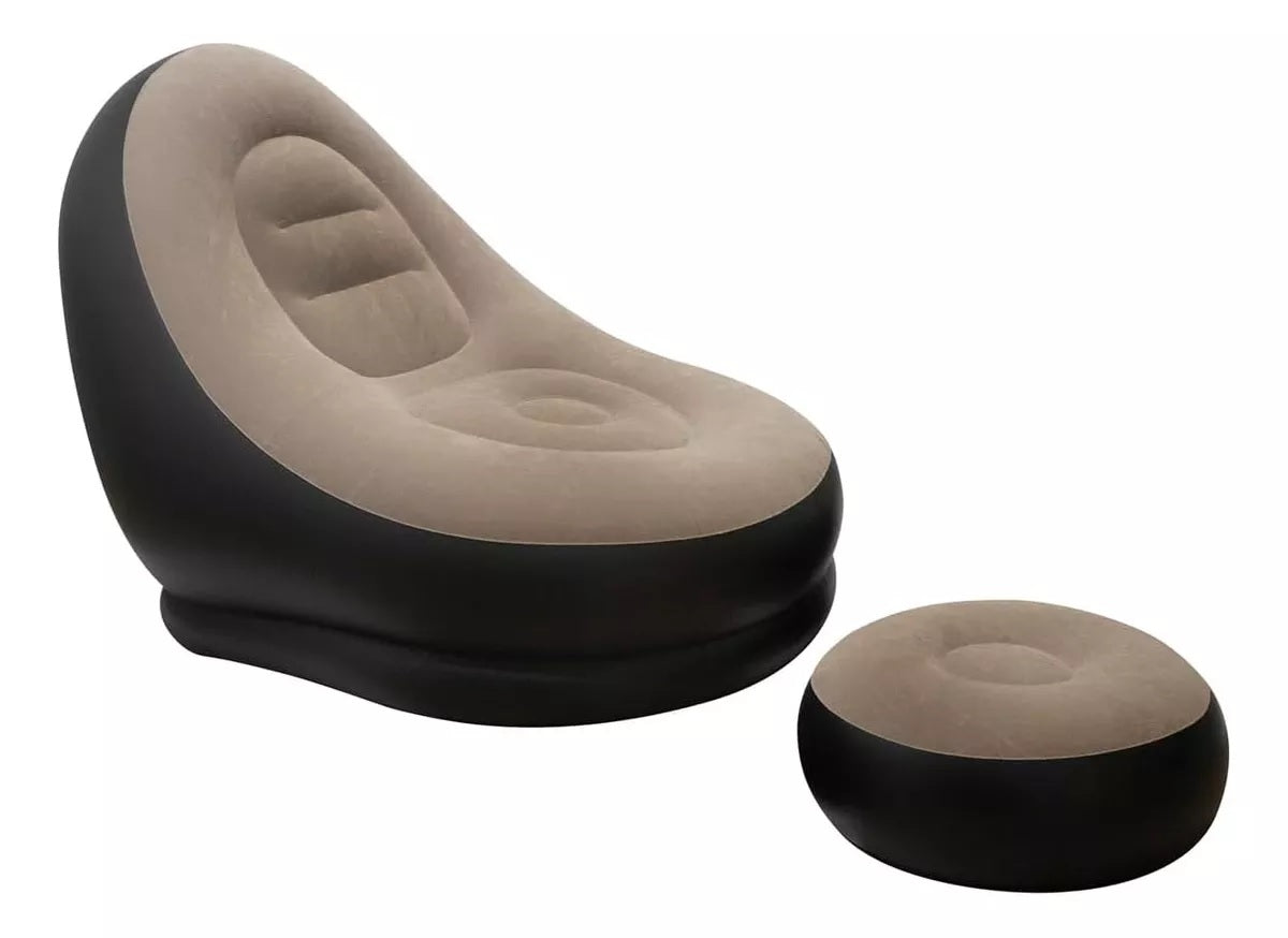 Sillon Inflable Portatil Con Reposapies®