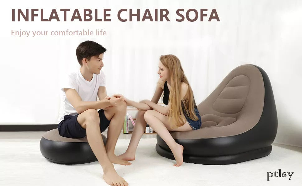 Sillon Inflable Portatil Con Reposapies®