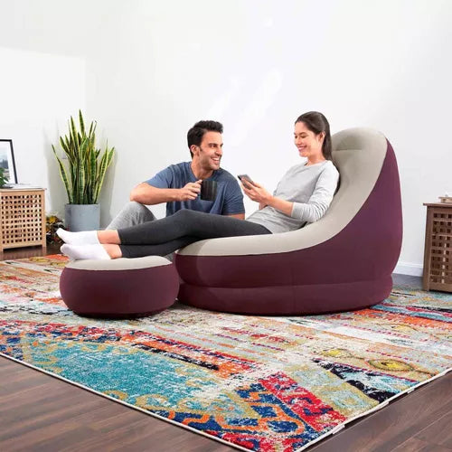 Sillon Inflable Portatil Con Reposapies®