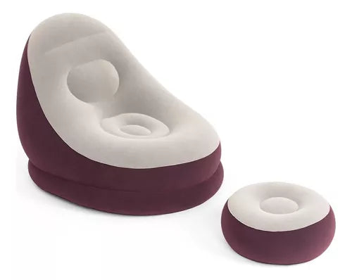 Sillon Inflable Portatil Con Reposapies®